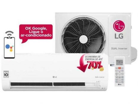 Ar-condicionado Split LG 12.000 BTUs Frio - Dual Inverter Voice S4-Q12JA31C