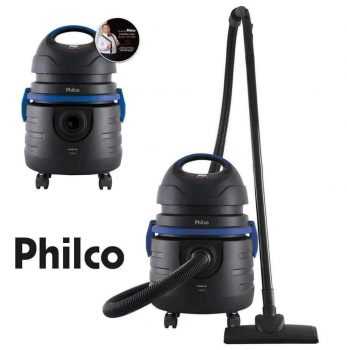 Aspirador de Pó e Água Philco 1000W Pas10 - Preto e Azul