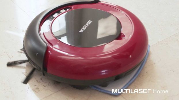 Aspirador Robô de Pó Multilaser HO041 3 em 1 Bivolt 30W - Vermelho/Preto