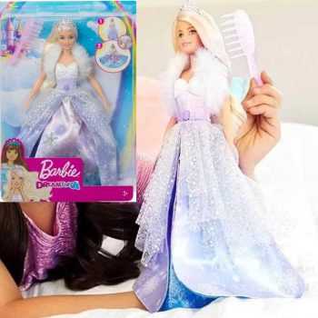 Barbie Princesa Vestido Mágico, Multicolorido, GKH26, Mattel