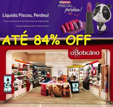 Boticário PISCOU perdeu, ATÉ 80% de Desconto