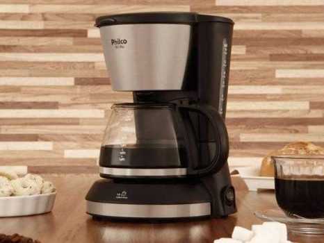 Cafeteira Elétrica Philco PH14 PL 14 Xícaras Inox - Preto Fosco e Prata