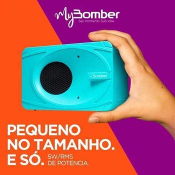 Caixa de Som MyBomber Portátil Potente com 5 Watts RMS Bluetooth - Bomber