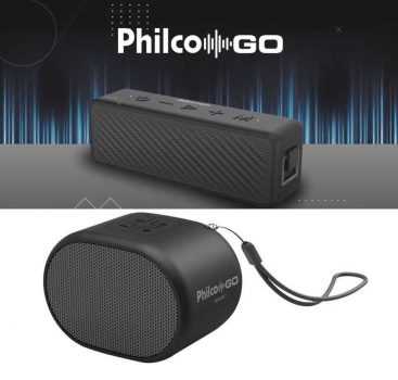 Caixa de Som Philco Go Speaker Pbs25bt 25W Hands Free para Atendimento de Chamadas e Ipx7 à Prova d'água