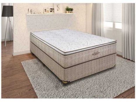 Cama Box Casal (Box + Colchão) Ortobom Mola - 71cm de Altura Ortotech