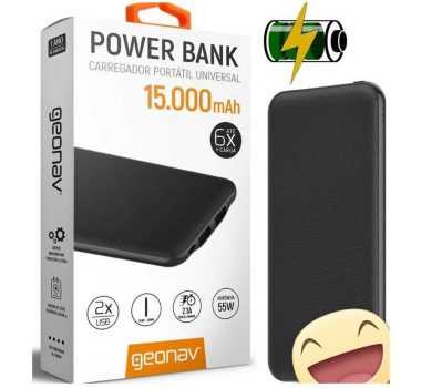 Carregador Portátil 15000mAh Universal – Geonav PB15000B