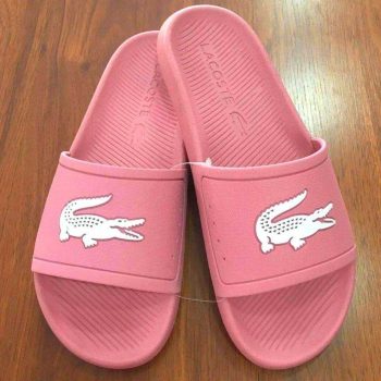 Chinelo Lacoste Croco Slide feminino