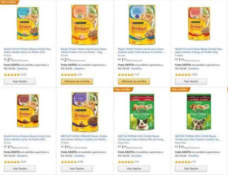 Compre 10 e PAGUE 7 em rações úmidas Dog Chow e Friskies!!!!