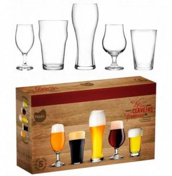 Conjunto de Copos para Cervejas Especiais Nadir – 5 Peças