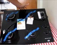 Cooktop 4 bocas com grades piatina e acendimento automático BDD61AE