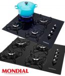 Cooktop À Gás Mondial 4 Bocas Ctg 01 Preto Bivolt