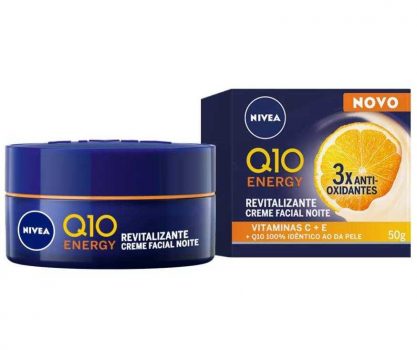 Creme Antissinais Facial Noturno Nivea Q10 Energy - 50g