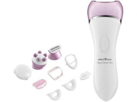 Depilador Elétrico Britânia Aqua Sense Plus - BDP01RX sem Fio Seco e Molhado 2 Velocidades
