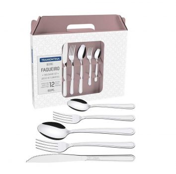 Faqueiro Inox 60 Peças Búzios - Tramontina