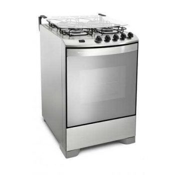 Fogão Brastemp 4 Bocas Maxi Chama Rápida Inox Bivolt - BFS4NA