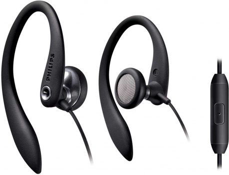 Fone de Ouvido Sport Earphone, Philips, SHS3305B, Preto