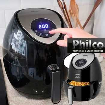 Fritadeira Air Fryer Digital Philco Inox