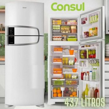 Geladeira Consul Frost Free Duplex 437 litros Branca com Horta em Casa - CRM55AB
