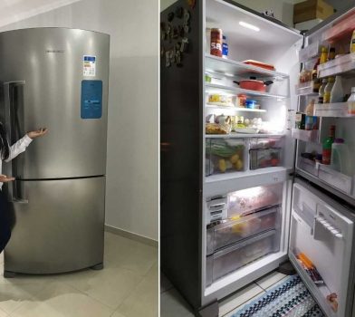 Geladeira / Refrigerador Brastemp Domést Frost Free 2 Portas BRE80 573 Litros Evox