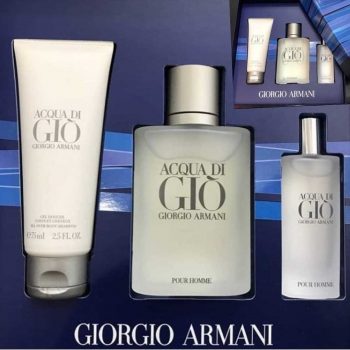 Giorgio Armani Acqua di Giò Kit - EDT 50ml + Gel de Banho 75ml + Pós Barba75ml