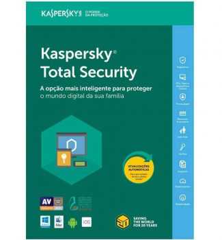 Kaspersky Total Security - Multidispositivos - 3 Dispositivos, 1 ano (Digital - Via Download)