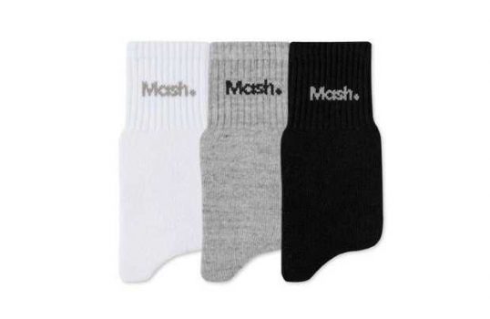 Kit 3 Pares de Meia Cano Curto, Mash, Masculino