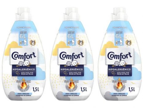 Kit Amaciante Comfort Concentrado 1,5L - 3 Unidades