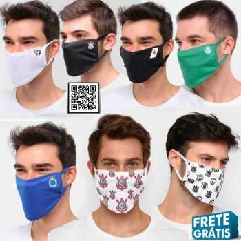 Kit de Máscaras de Proteção Laváveis (Times Nacionais) - 6 Unidades