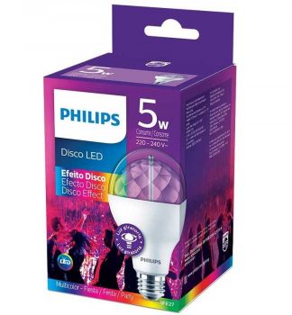 Lâmpada Led Disco Philips RGB 5w 220v Base E27