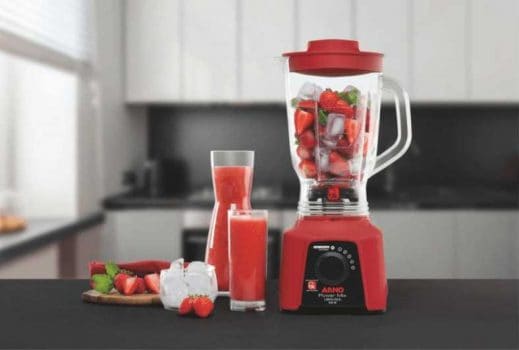 Liquidificador Arno Power Mix Limpa Fácil LQ30 com 5 Velocidades 550W – Vermelho