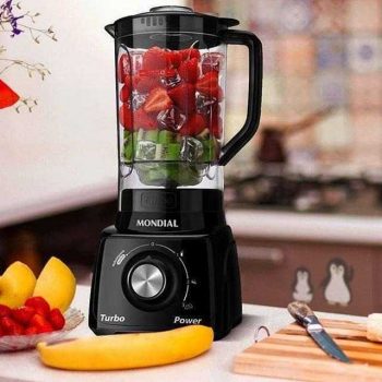 Liquidificador Mondial Turbo Power L-99 FB com 3 Velocidades 500W – Preto