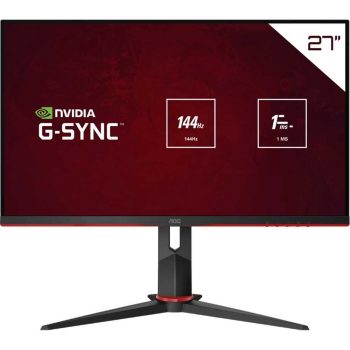 Monitor LED 27" Gamer Aoc 27G2/BK 1920 x 1080 Hero 144hz Ips 1ms G-sync Compatible