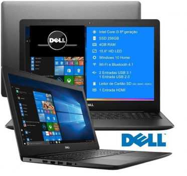 Notebook Dell Inspiron 15 3000 Intel Core i3 4GB - 256GB SSD 15,6” Windows 10