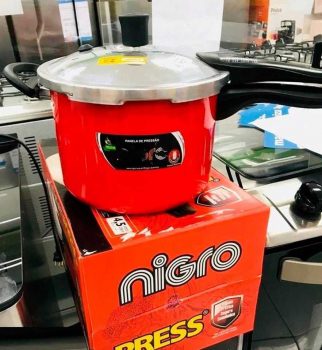 Panela de Pressão 4,5 L Nigro Press Fechamento Externo em Alumínio com 4 Sistemas de Segurança