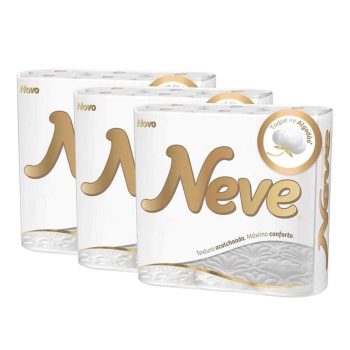 Papel Higiênico Neve Premium Comfort Folha Tripla – 54 Rolos