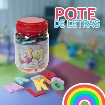 Pote de Letras 114 Peças - Mingone