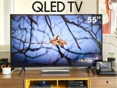 Samsung Smart TV QLED Q60T 4K 55" Borda Ultrafina Visual Livre de Cabos