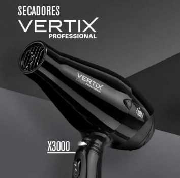 Secador de cabelo profissional Vertix X3000 ION - 2000W/127V, Vertix, Preto