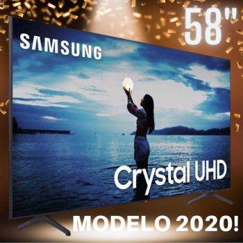 Smart TV 4K Crystal UHD 58” Samsung UN58TU7020GXZD – Wi-Fi Bluetooth HDR10+ 2 HDMI 1 USB