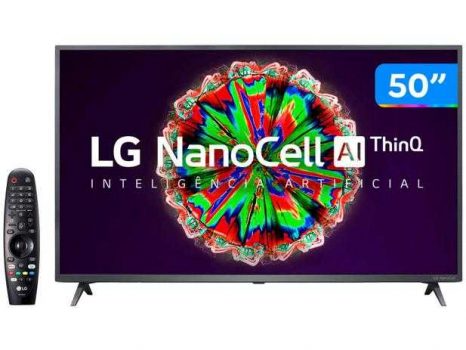 Smart TV 4K UHD NanoCell 50” LG 50NANO79SND - Wi-Fi Bluetooth Inteligência Artificial 3 HDMI