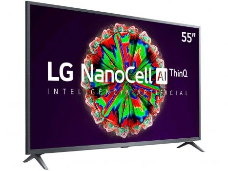 Smart TV 4K UHD NanoCell IPS 55” LG 55NANO79SND - Wi-Fi Bluetooth Inteligência Artificial 3 HDMI