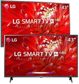 Smart TV LED 43'' Full HD LG 43LM6300 3 HDMI 2 USB Wi-Fi ThinQ AI