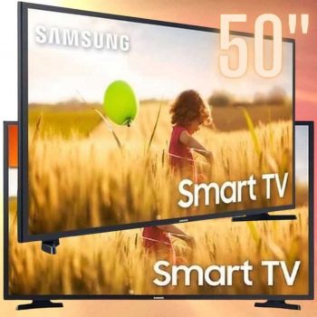 Smart TV LED 50" 4K Samsung LH50BETHVGGXZD, 2 HDMI, 1 USB, Wi-Fi, Tyzen
