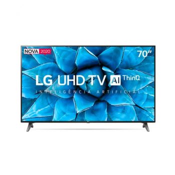 Smart TV LED 70" LG 70UN7310 Ultra HD 4K Conversor Digital WiFi Bluetooth HDMI Inteligência Artificial ThinQ AI Smart Magic Google Assistente Alexa