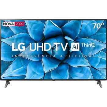 Smart TV LG 70'' 70UN7310 Ultra HD 4K WiFi Bluetooth HDR Inteligência Artificial ThinQ AI Smart Magic Google Assistente Alexa