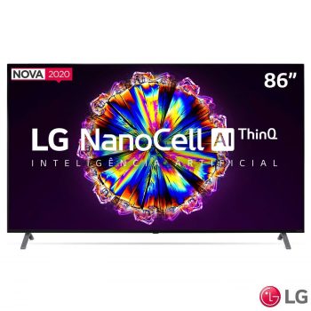 Smart TV NanoCell 4K LG LED 86" com Controle Smart Magic e Wi-Fi - 86NANO90SNA