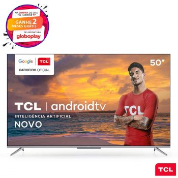 Smart TV TCL LED Ultra HD 4K 50" Android TV com Google Assistant, Bordas Ultrafinas e Wi-Fi - 50P715