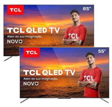 Smart TV TCL QLED Ultra HD 4K 65" Android TV com Google Assistant, Design sem Bordas e Wi-Fi- QL65C715