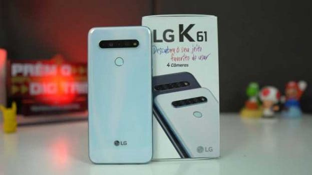 Smartphone LG K61 128GB 4GB RAM Câmera Quádrupla 48MP + 8MP + 5MP + 2MP Frontal 16MP Tela 6,55"