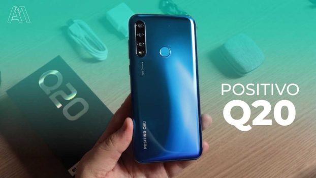 Smartphone Positivo Q20, 4Gb Ram, 128Gb, Tela 6.1", Camêra 13Mp Wide, 5Mp Ultrawide e 2Mp Profundidade, Câmera Frontal de 8Mp